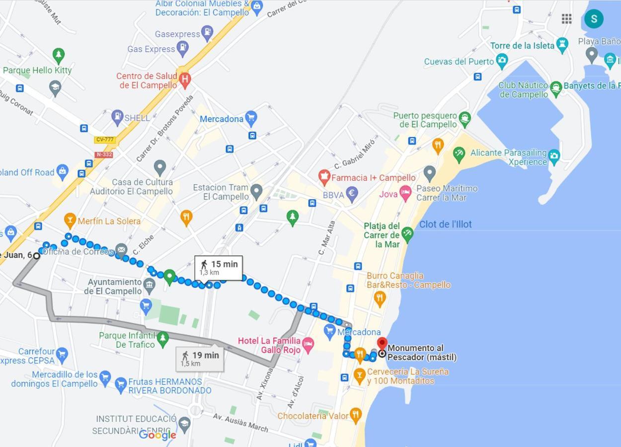 Apartamento Con Patio, Piscina Y Parking Privado El Campello Ngoại thất bức ảnh